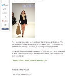 Rohmir Collection LFW