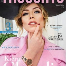 Cover of British Thoughts with Kiera Chaplin, hair by WS
